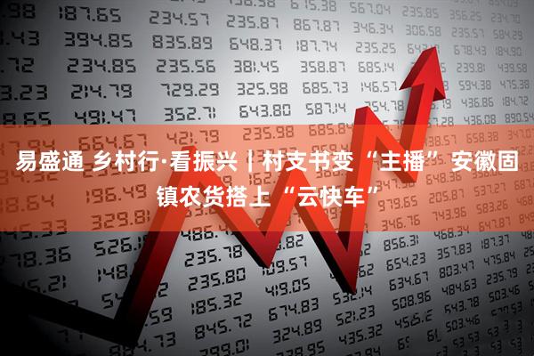 易盛通 乡村行·看振兴｜村支书变 “主播” 安徽固镇农货搭上 “云快车”